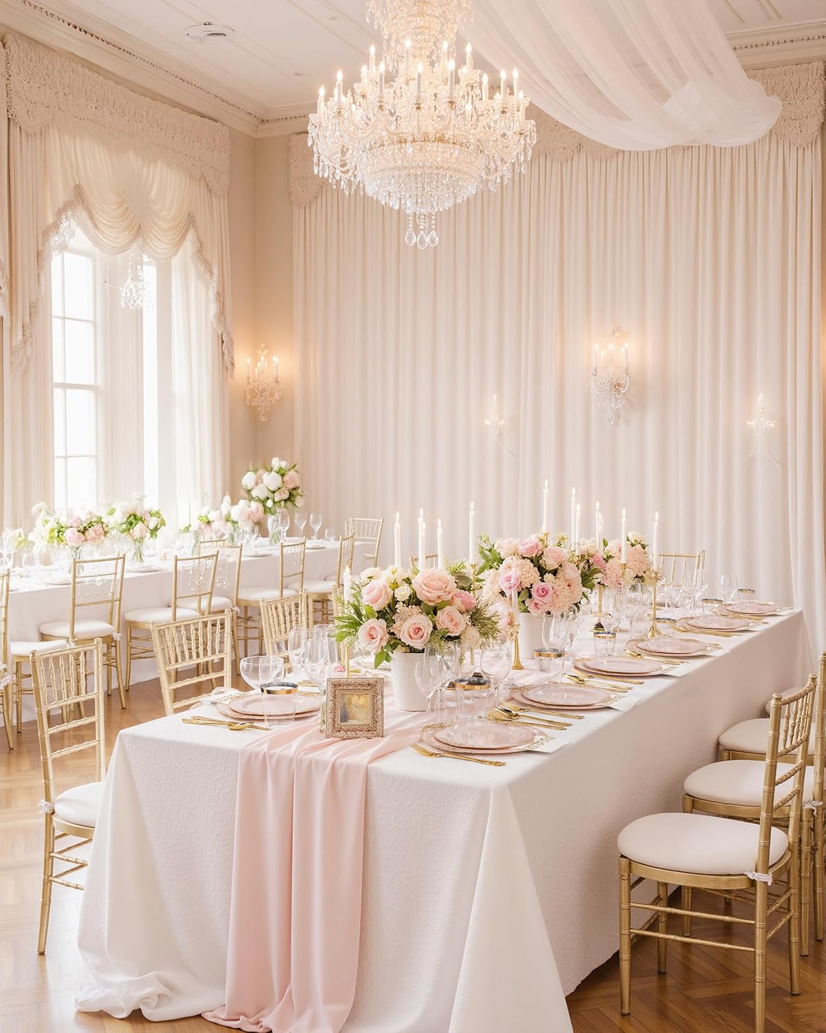175Pcs Pink Plastic Plates, Disposable Party Plates for 25 Guests