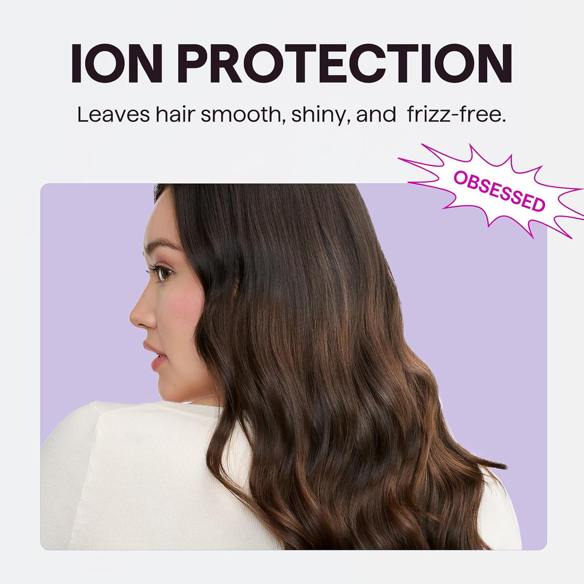 Wavytalk Blown Away onic Hair Dryer Pink, 1.7 Inch Wet to Straight Flat Iron