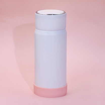 3pcs 6cm Silicon Protective Cup Mat Sleeve Heat-Resistant Bottle Holder Rubber Coaster Tumblers Protector Base Pad Non-Slip Bottom Cover Ring Accessories for Thermos Cup (Light Pink)