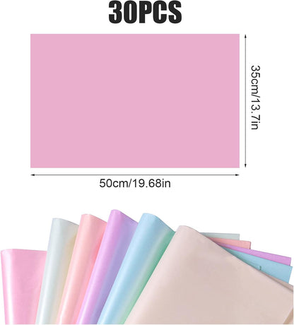 30 Sheets 19.7x13.8 Inch Metallic Tissue Papers