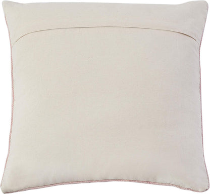 Home Collection Aletha Boho 18-inch Peach Square Decorative Accent Pillow