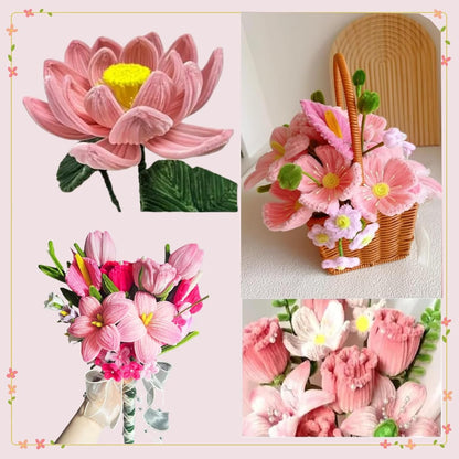 200 Pcs Pipe Cleaners, Peach Pink & Pastel Pink Chenille Stems for Crafts, Thick Fluffy Pipe Cleaners for DIY Flowers, Animals & Decorations, Art Supplies (12" x 0.24")