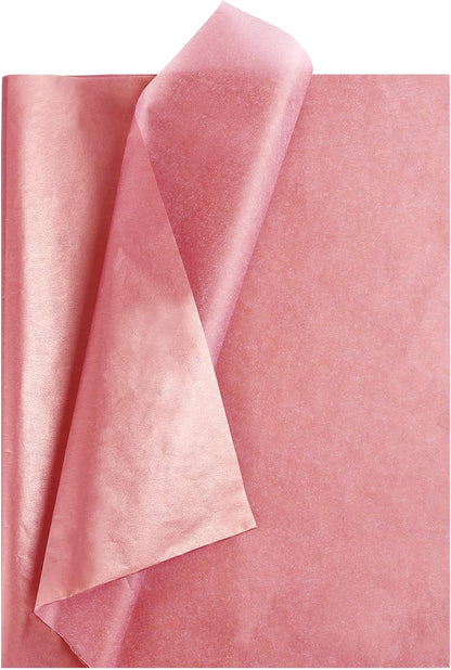 60 Sheets Rose Gold Tissue Paper for Gift Bags Wrapping, 14x20 in