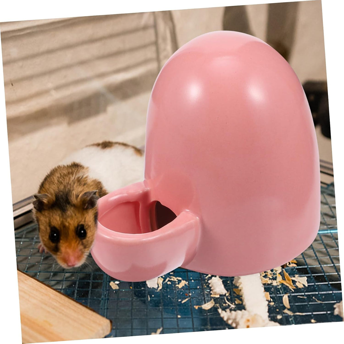 Mini Hamster Drinking Dispenser Automatic PET Water Fountain for Small Animals Pink Easy to Clean for Hamsters and Guinea Pigs