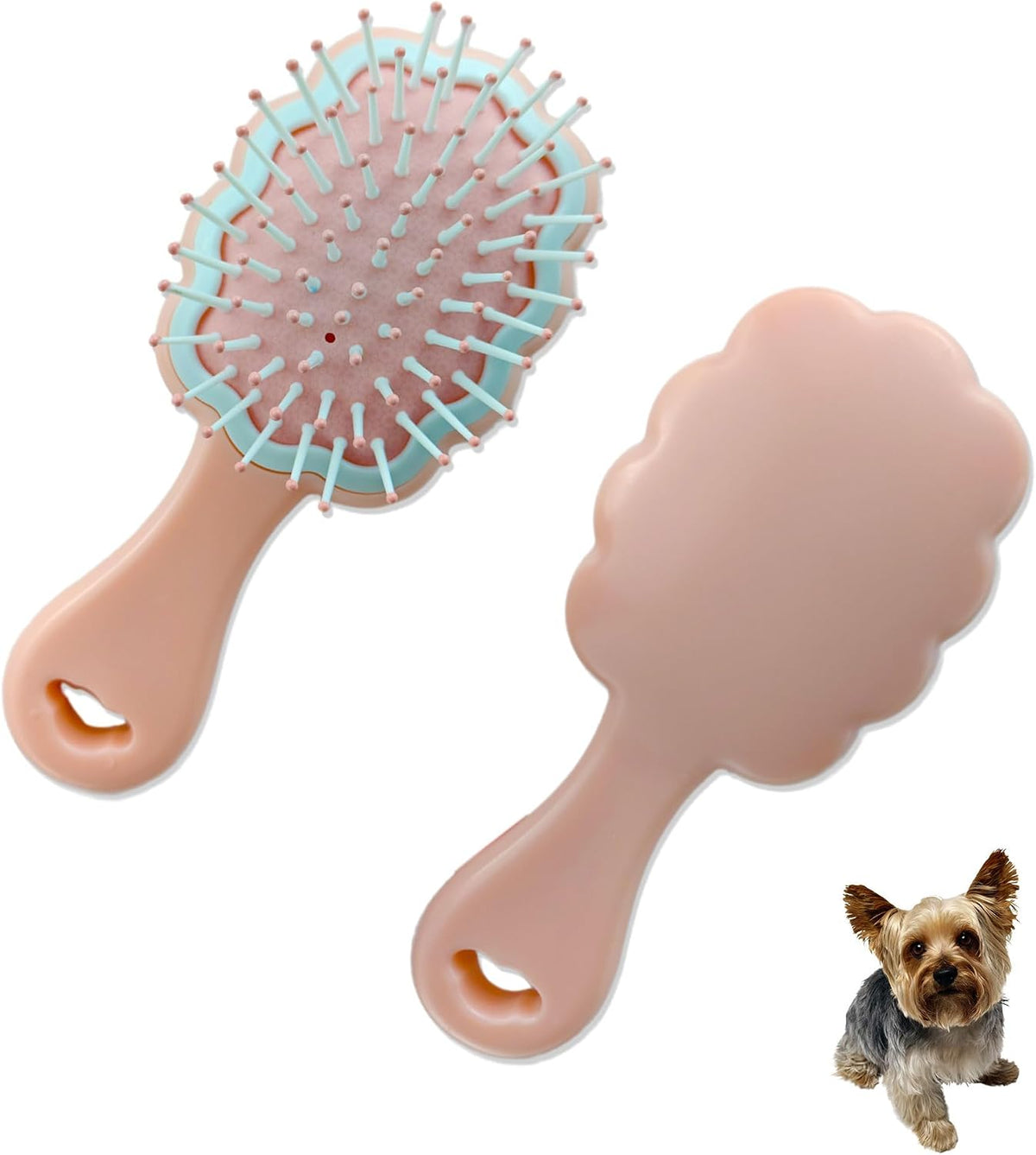 Gentle Cloud Air Cushion Brush Small Dogs Grooming (Pink)