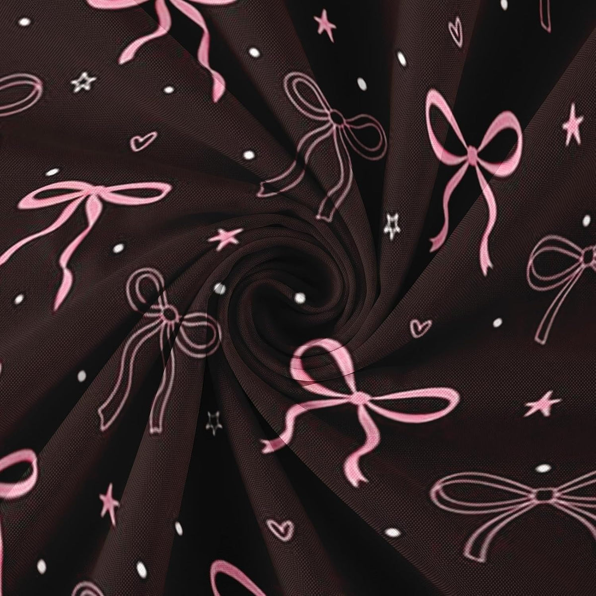 Bow Shower Curtain with Scalloped