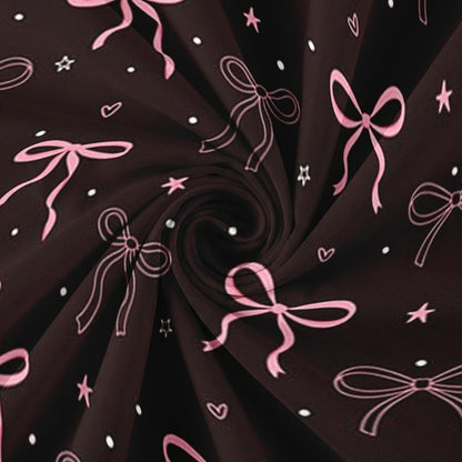 Bow Shower Curtain with Scalloped