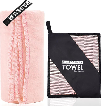 Microfiber Travel Towel, Quick Dry Camping & Gym Towel. Compact