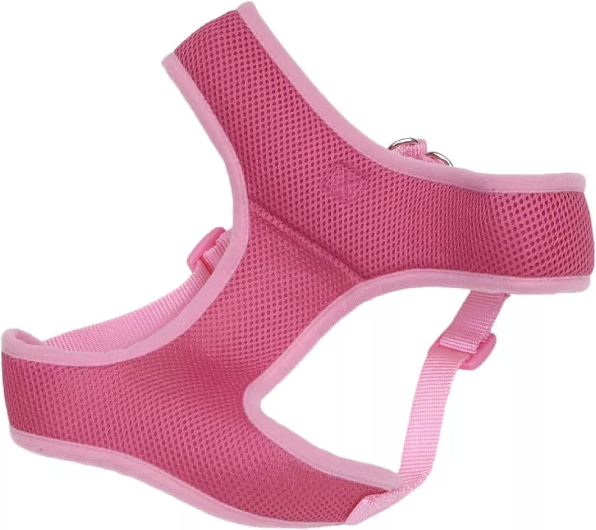 Comfort Soft Wrap Adjustable Dog Harness - Comfortable Harness for Dog - Adjustable Fit - Easy Step-in Design - Breathable Fabric Mesh - Pink Bright, 3/8" x 11"-13"