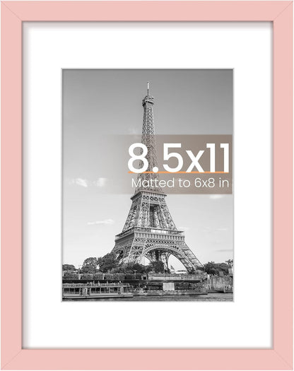 8.5 By 11 Picture Frame, Certificate Frames, Pink 1 Pack