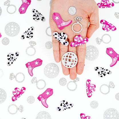 Cowgirl Disco Bachelorette Confetti, Cowgirl Bachelorette Party Decorations