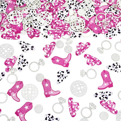 Cowgirl Disco Bachelorette Confetti, Cowgirl Bachelorette Party Decorations