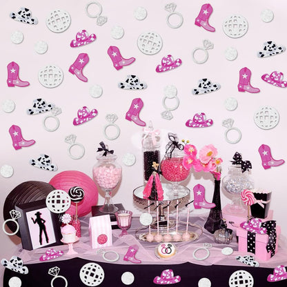 Cowgirl Disco Bachelorette Confetti, Cowgirl Bachelorette Party Decorations