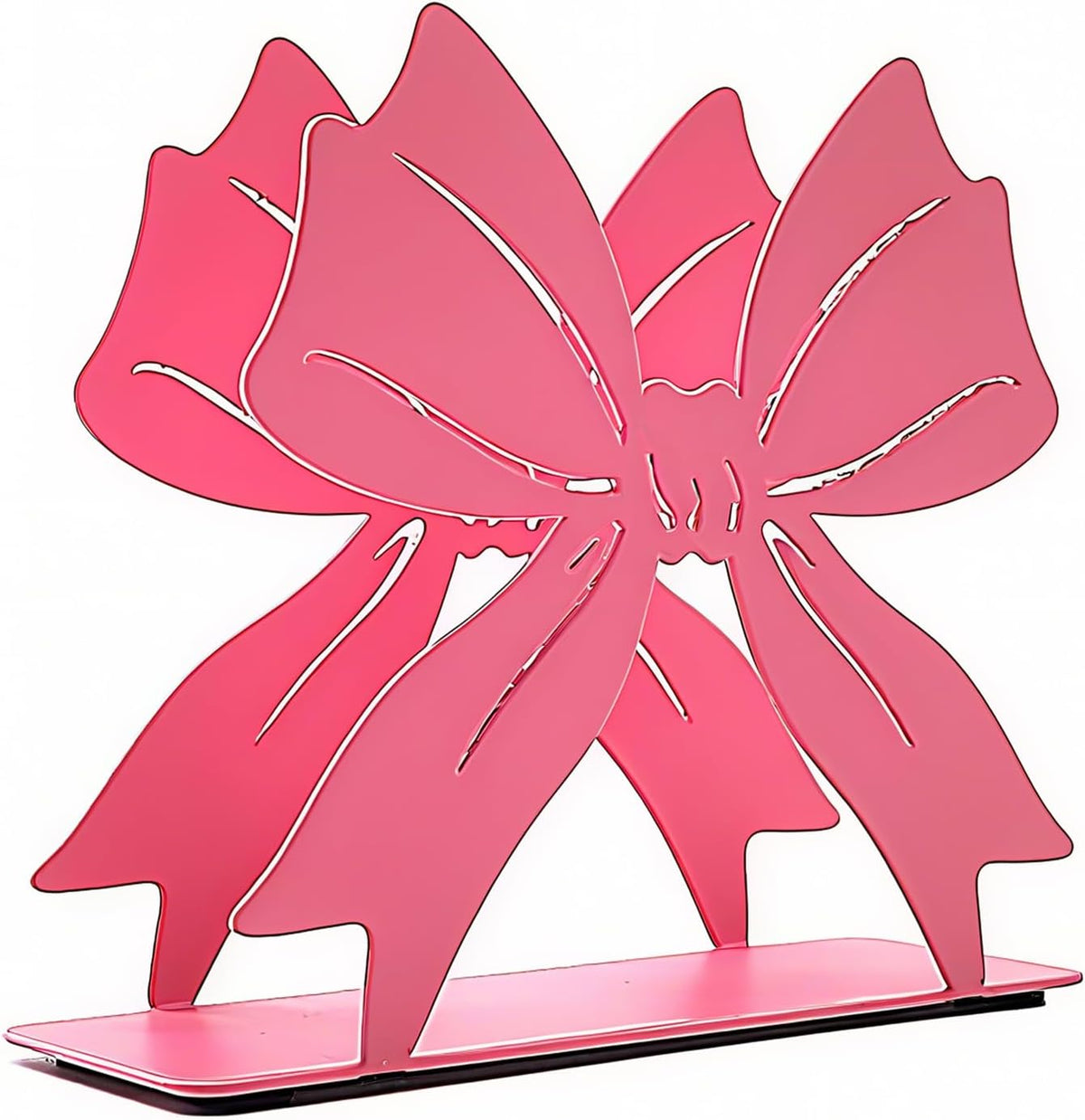 Pink Bow Napkin Holder Metal Tissue Dispenser Napkins Stand