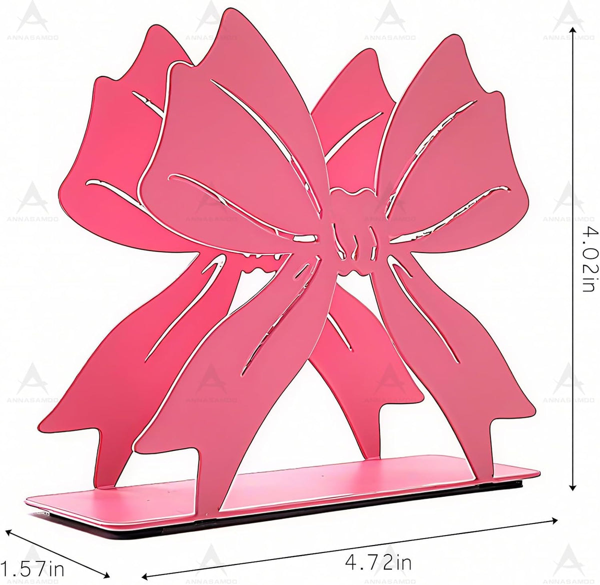 Pink Bow Napkin Holder Metal Tissue Dispenser Napkins Stand