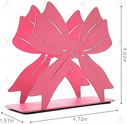 Pink Bow Napkin Holder Metal Tissue Dispenser Napkins Stand