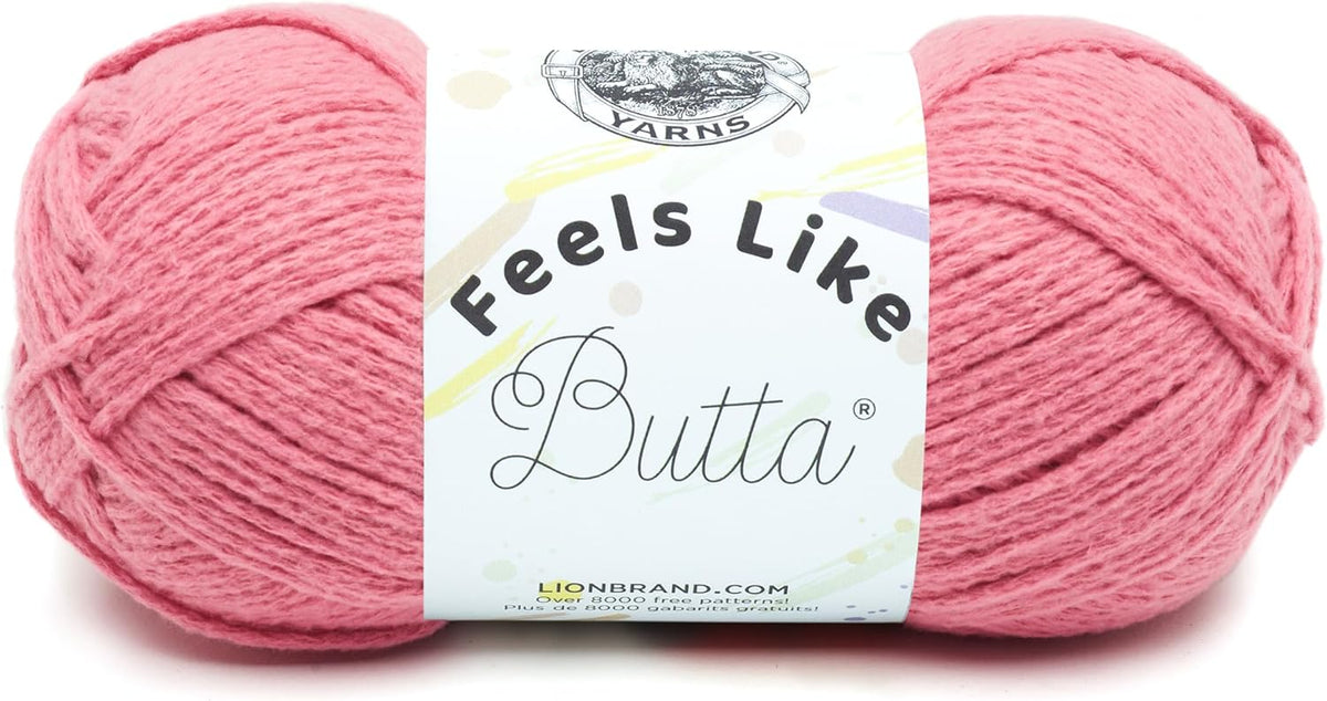 Feels Like Butta Yarn, Velvety-Soft Yarn for Crocheting and Knitting, 1 Pack, Dusty Pink