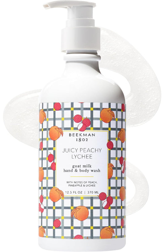 Goat Milk Hand Soap, Juicy Peachy Lychee, 12.5 fl oz