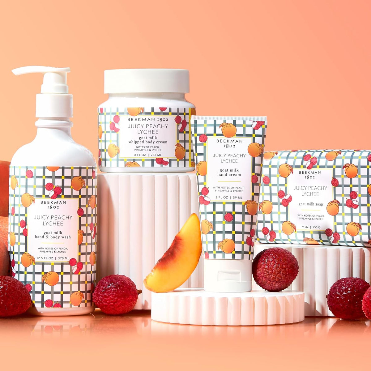 Goat Milk Hand Soap, Juicy Peachy Lychee, 12.5 fl oz