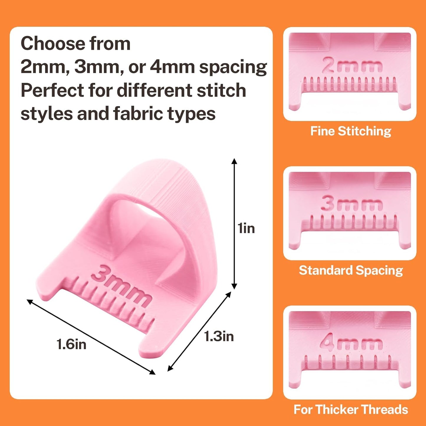 6PCS Template Kit for Even Sewing (Contains 3 Pink 3 Blue), Sewing Template Kit for Consistent 2mm, 3mm, 4mm Stitches, Sewing Quilting Guide, Hand Sewing Aid, Precision Stitch Guide Tool