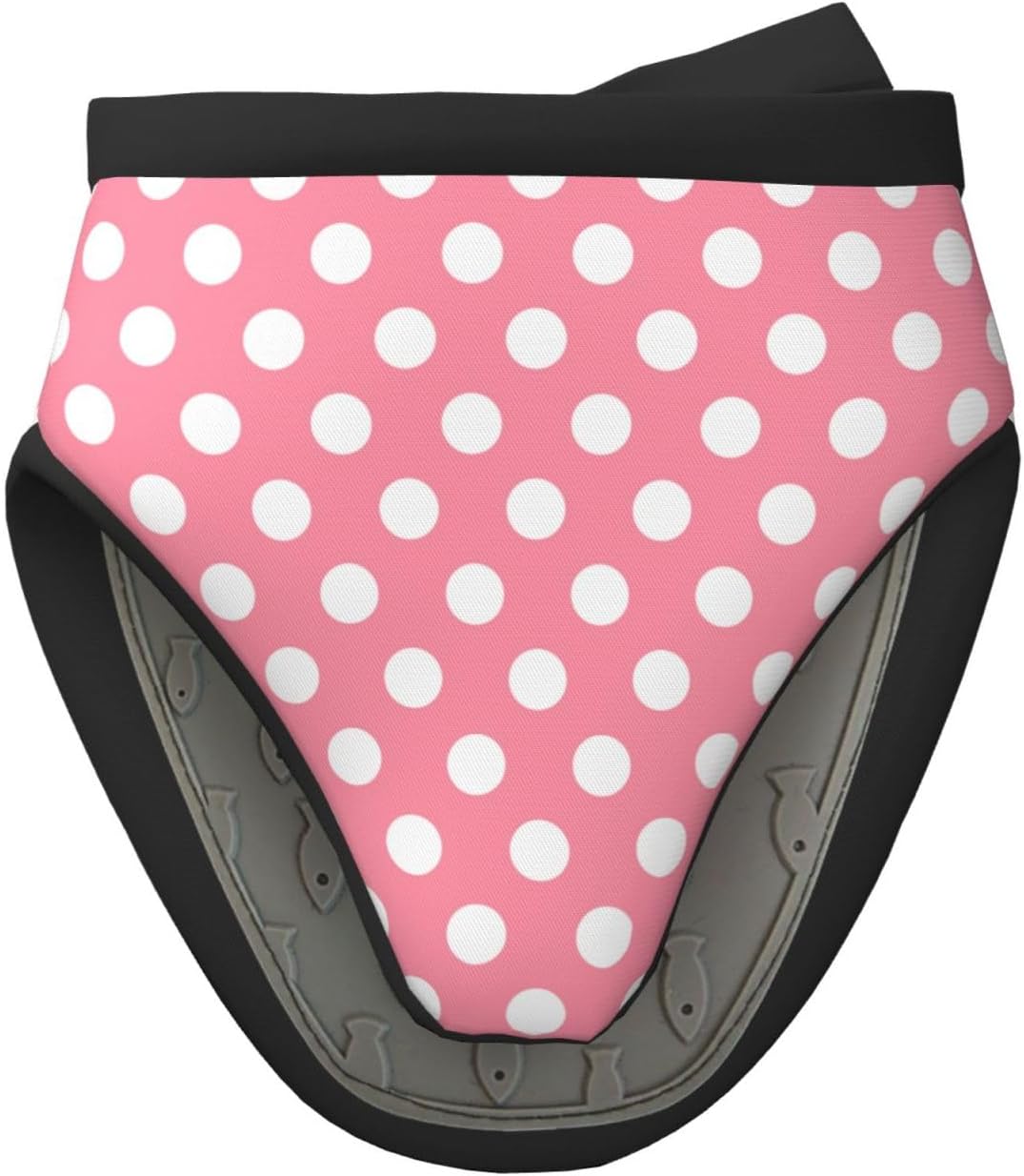 Light Pink Polka Dot Print (a) Oven Mitts, Mini Silicone Oven Mitts Heat Resistant, Cute Pot Holders for Kitchen Cooking & Baking Gloves