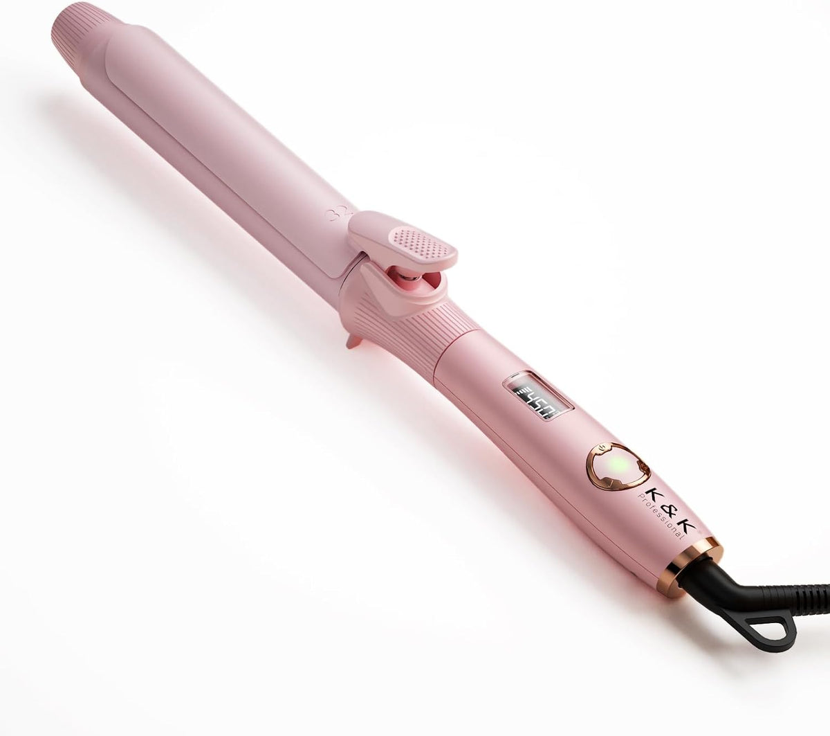 1.25 Inch Curling Iron with Clip, Ceramic Hair Curler, Dual Voltage