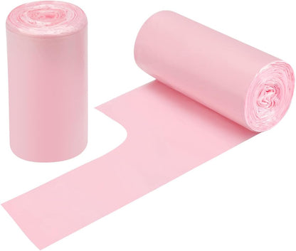 2-4 Gallon Portable Trash Bags, 60 Counts (Pink)