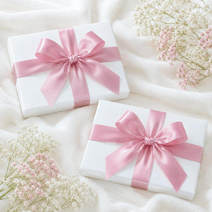 Double Faced Blush Pink Satin Ribbon - 1-1/2 Inch x 50 Yards