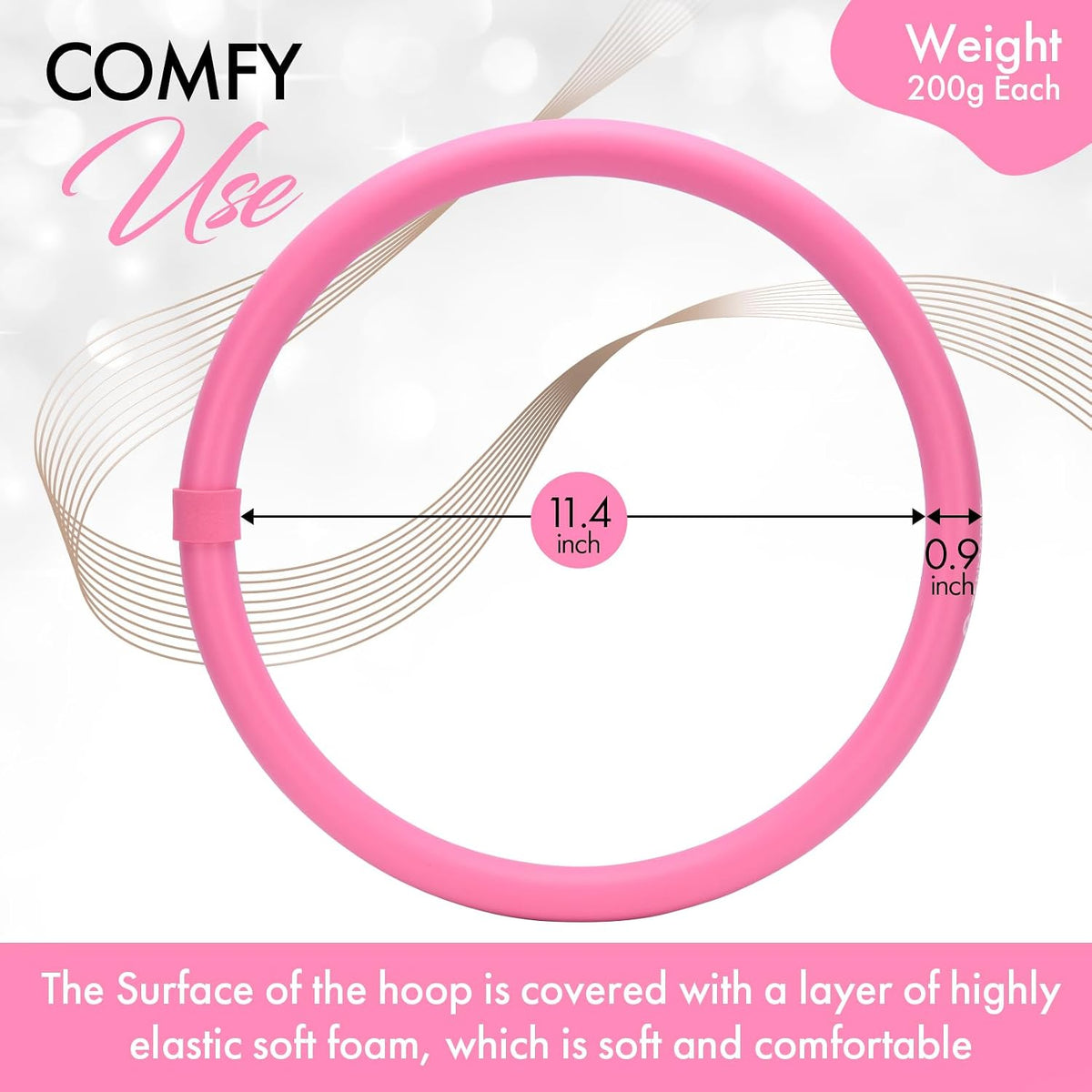 Weighted Fitness Hoop for Arm and Shoulder Workouts