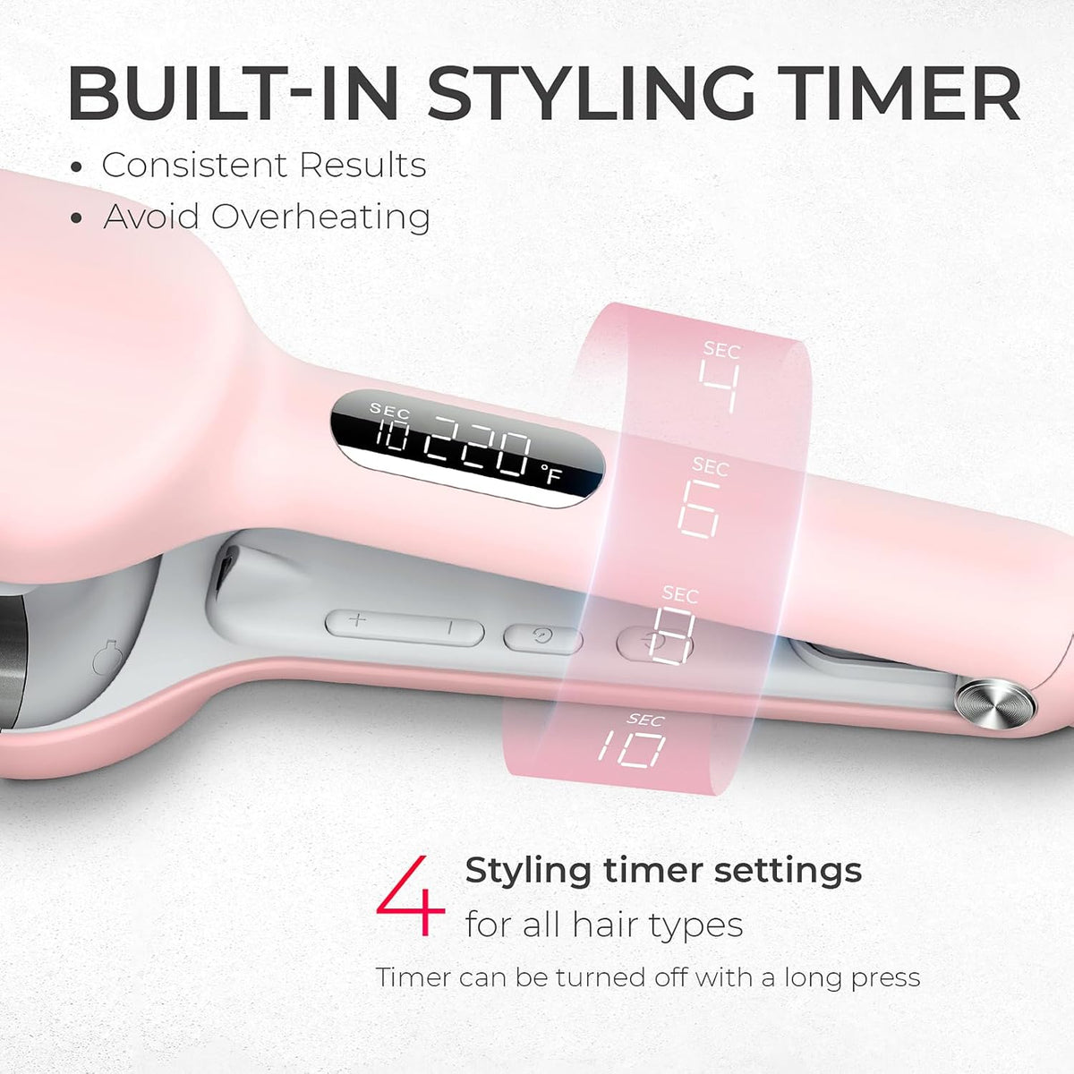 Curling Iron Hair Crimper Waver, TYMO ROVY Beach Waves Hair Curler