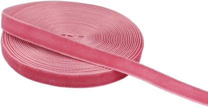 Velvet Ribbon for Gift Wrapping Christmas Decoration (07 (Peach),3/8'' (10mm) x 5 Yards)