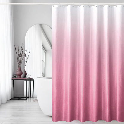 Pink Ombre Fabric Shower Curtain for Bath Decor, 72 x 72