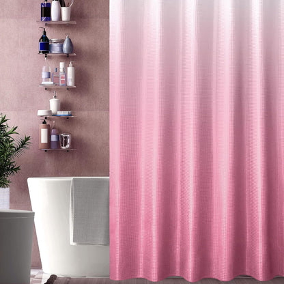 Pink Ombre Fabric Shower Curtain for Bath Decor, 72 x 72