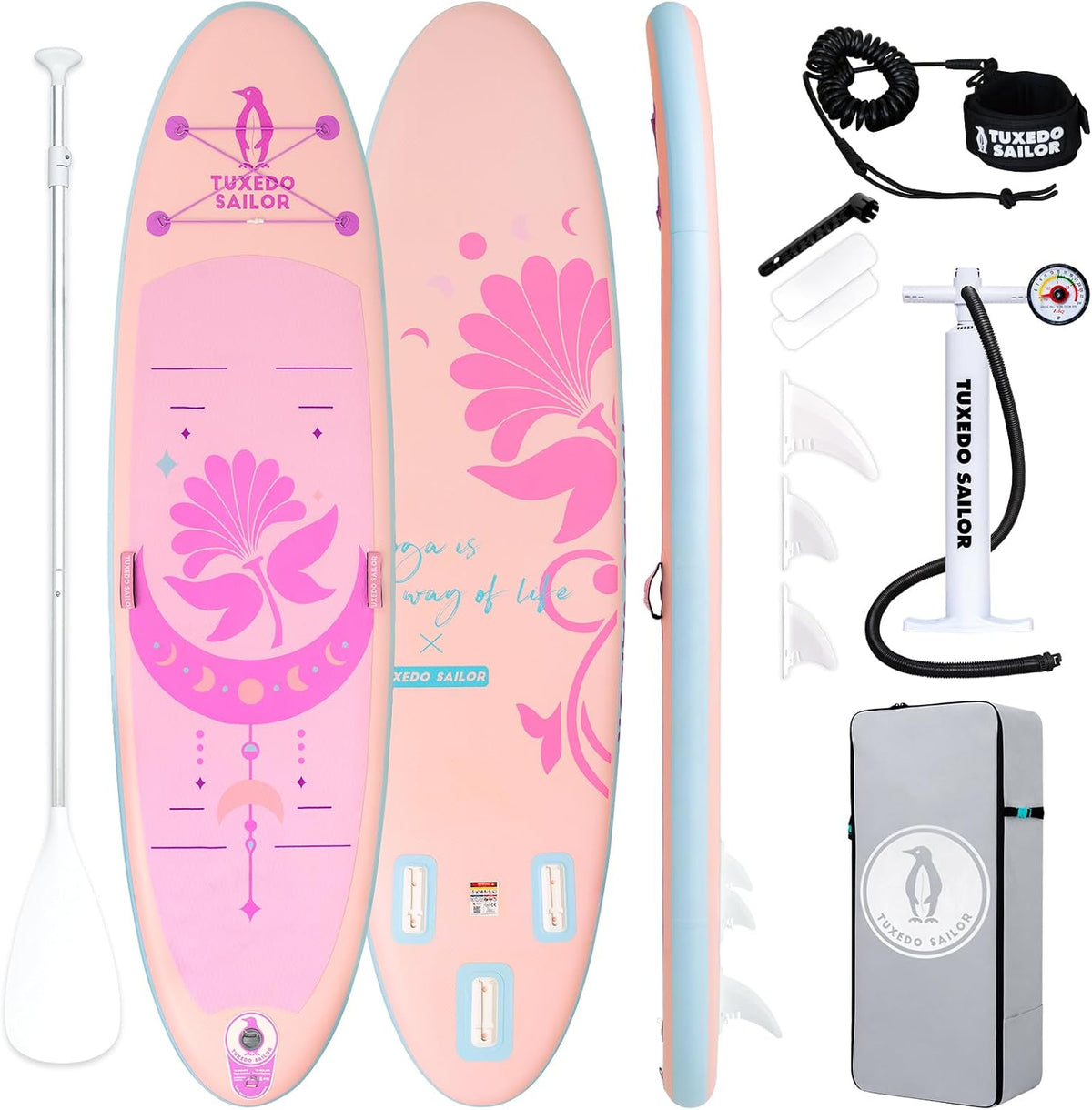 Inflatable Paddle Board with Accessories 10'6''/11'Stable SUP