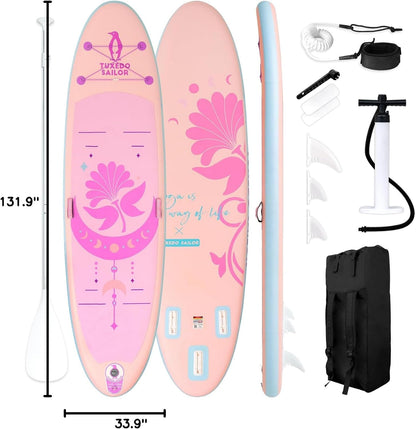 Inflatable Paddle Board with Accessories 10'6''/11'Stable SUP