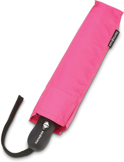 Compact Auto Open/Close Umbrella, Bright Pink, One Size