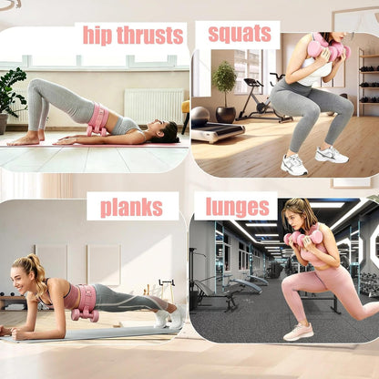Hip Thrust Belt for Dumbbells, Upgraded Non-Slip Thickened Widened Weight Belt, Heavy Duty Hip Thrust Band Fit for Dumbbells, Kettlebells, Weight Plates and Home Gym Workouts