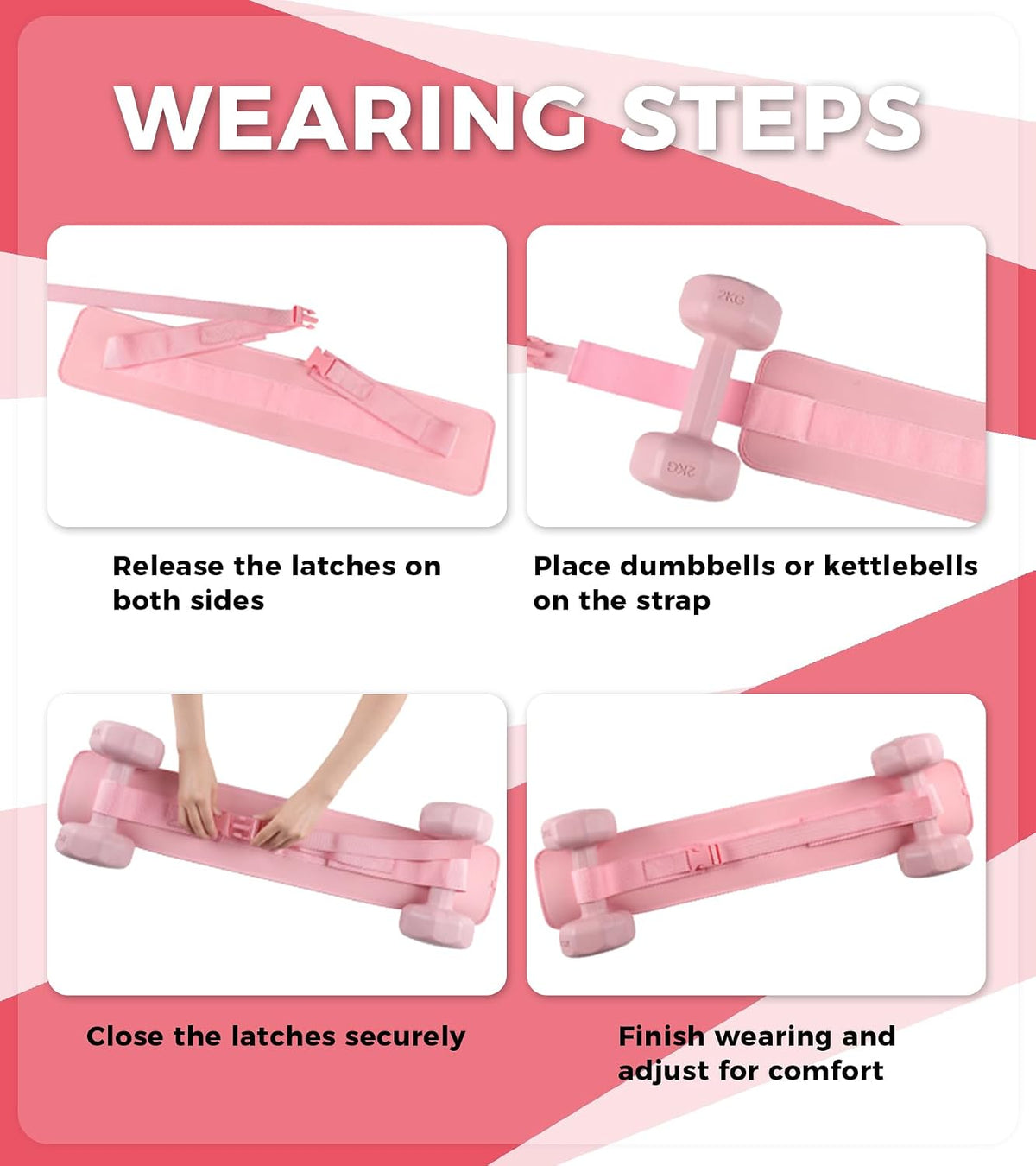 Hip Thrust Belt for Dumbbells, Kettlebells & Plates, Adjustable Booty Belt with Slip-Resistant Padding, Comfortable Glute Bridge Weight Belt for Home & Gym Workouts