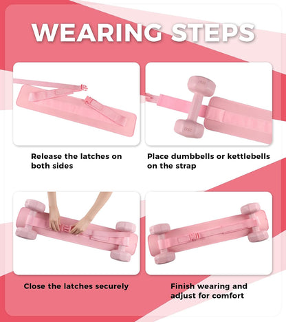 Hip Thrust Belt for Dumbbells, Kettlebells & Plates, Adjustable Booty Belt with Slip-Resistant Padding, Comfortable Glute Bridge Weight Belt for Home & Gym Workouts