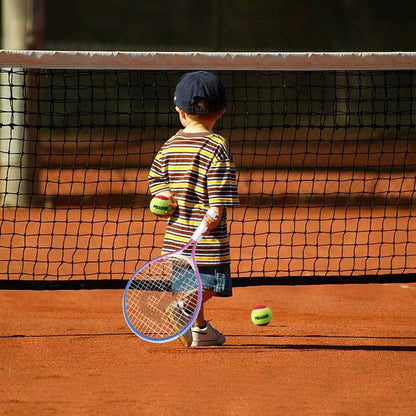 17" Kids Tennis Racket Best Starter Kit for Kids Age 4 and Under with Shoulder Strap Bag and Mini Tennis Racket Toddler Tennis Raquet