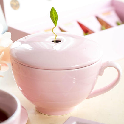 Café Cup with Lid, Rose Pink, 8 oz