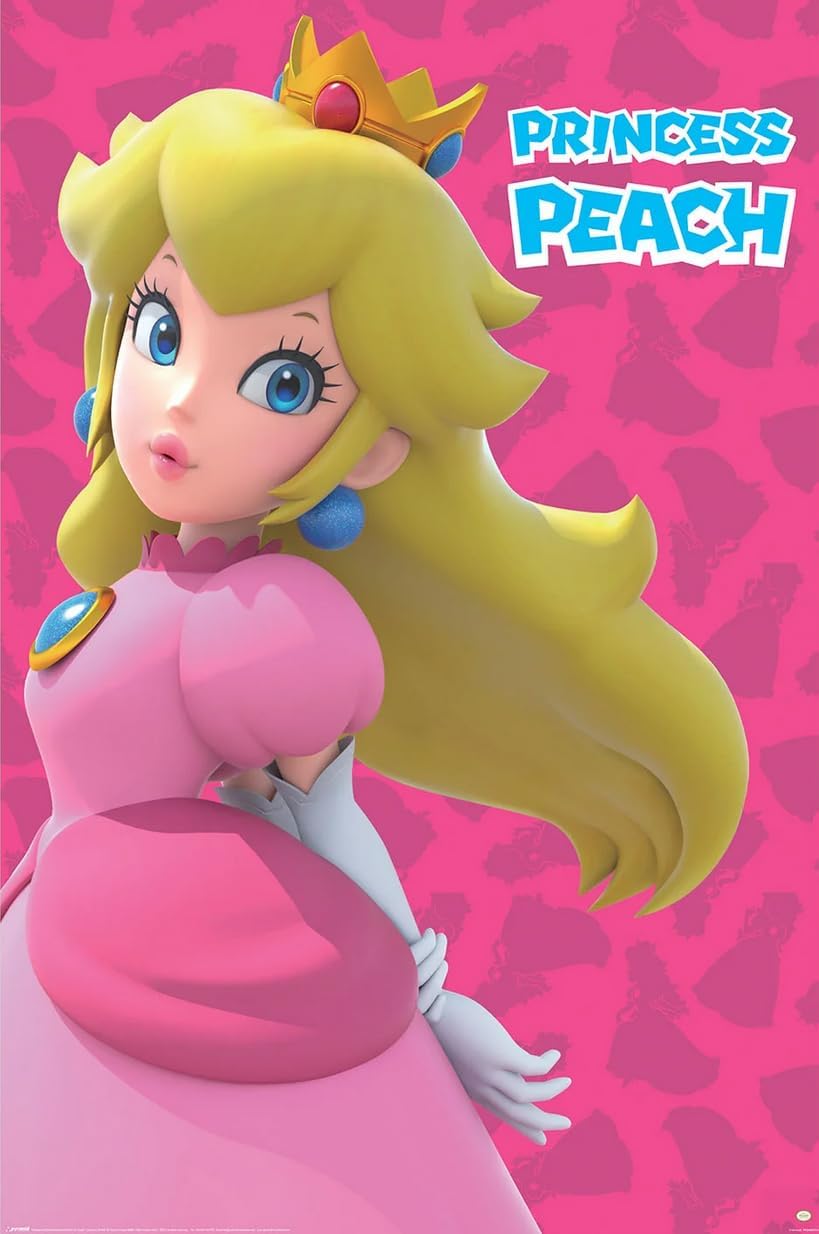 Super Mario Bros. - Gaming Poster (Princess Peach) (Size: 24" x 36")