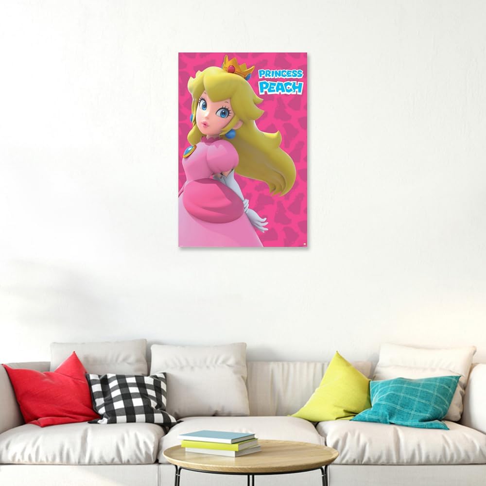Super Mario Bros. - Gaming Poster (Princess Peach) (Size: 24" x 36")