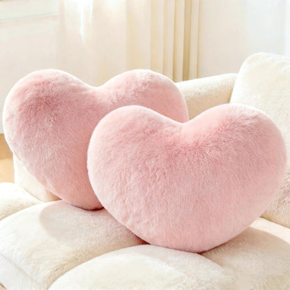 2PCS Heart Throw Pillows Room Decor Home Decor Bedroom Decor,Pink 9"*13"