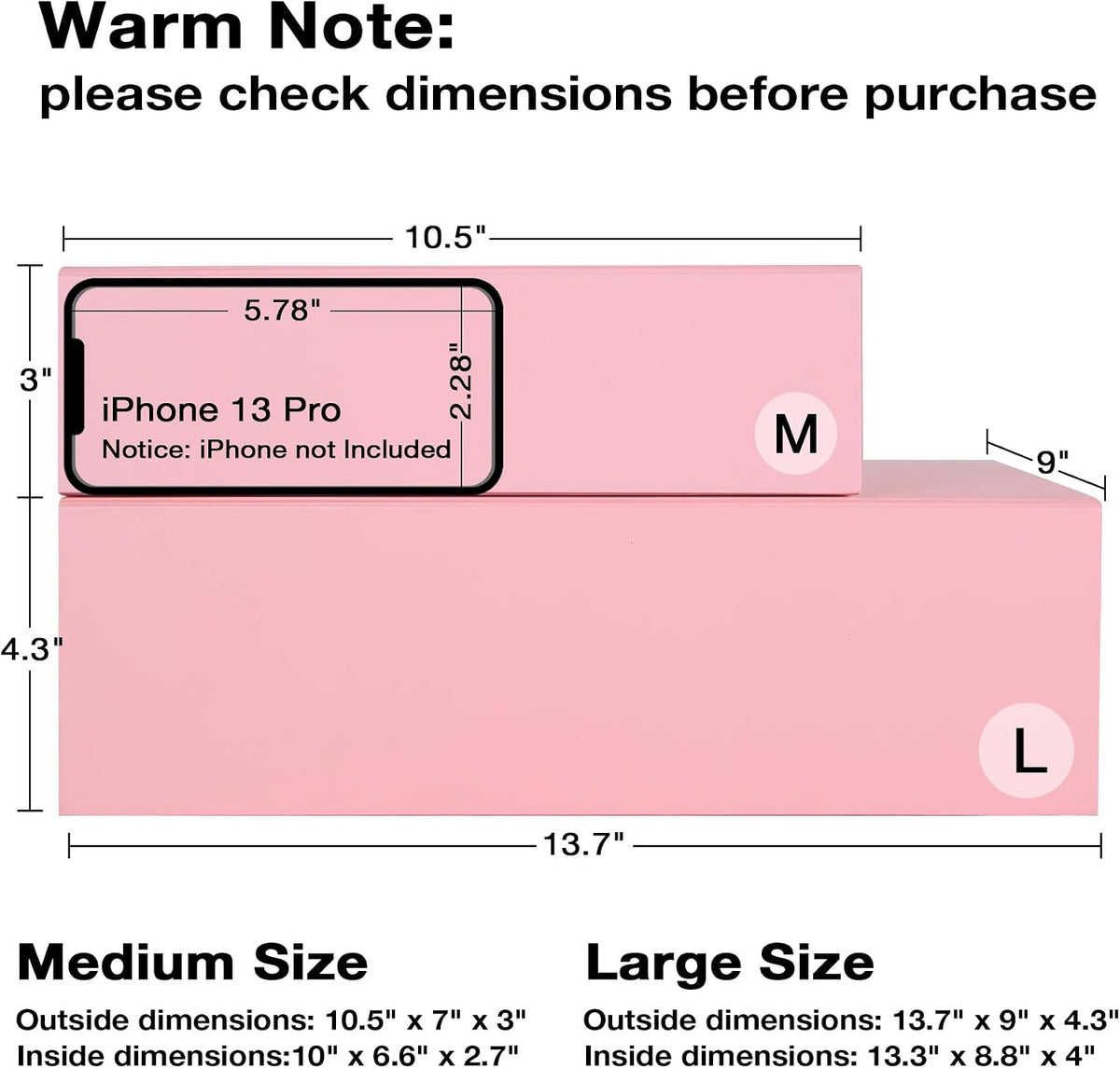 Pink Collapsible Gift Box with Magnetic Closure Lids 13.8x9x4.3 in, Large Bridesmaid Groomsman Proposal Boxes, Rectangle Present Box for Graduation Birthday Storage 1 Pack