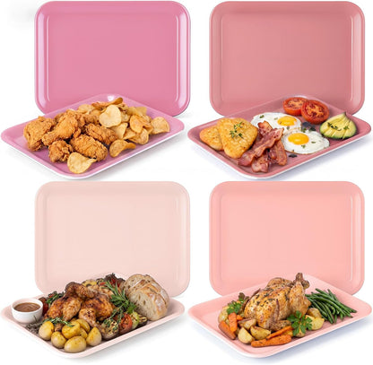 4 Pieces Wedding Serving Trays Melamine Platters
