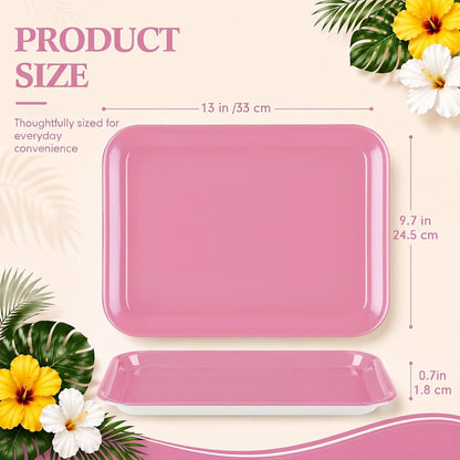 4 Pieces Wedding Serving Trays Melamine Platters