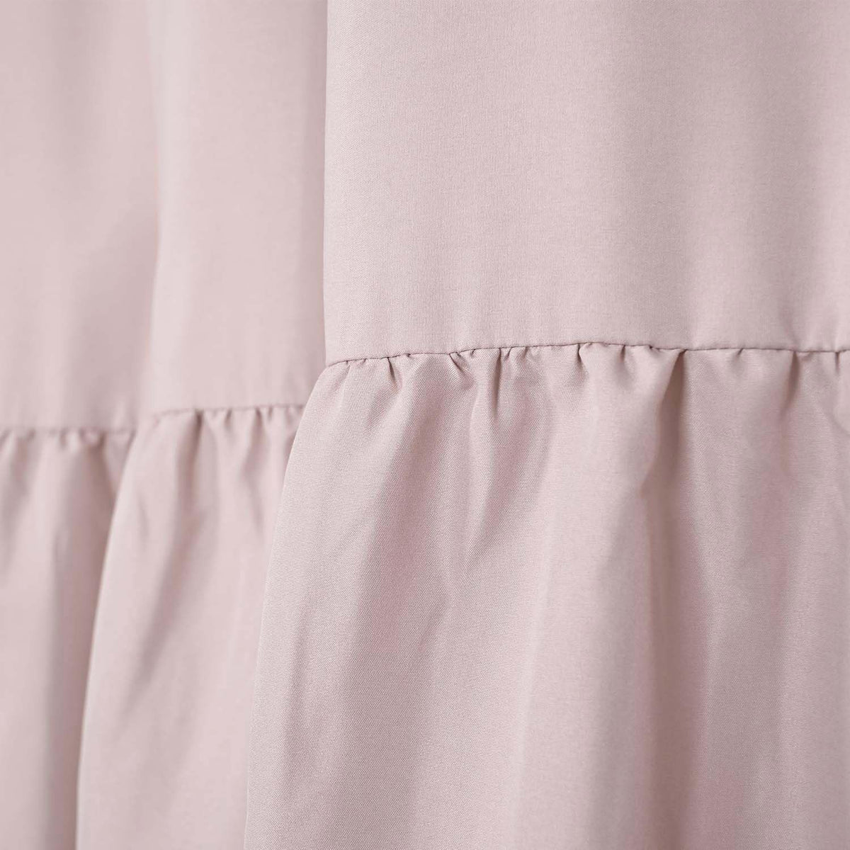 Ruffled Farmhouse Shower Curtain, Blush Pink, 72“W x72”L