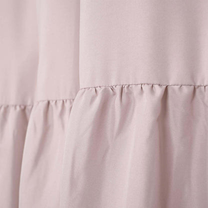 Ruffled Farmhouse Shower Curtain, Blush Pink, 72“W x72”L