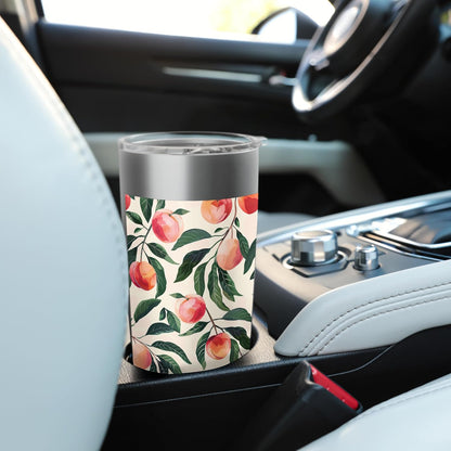 Cute Minimalist Fruit Pattern Art Peach Stainless Steel Insulated Tumbler